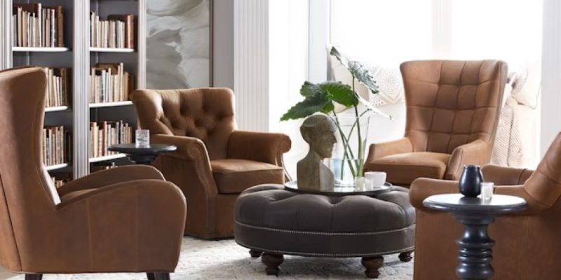 Bradington-Young Chairs and Ottomans