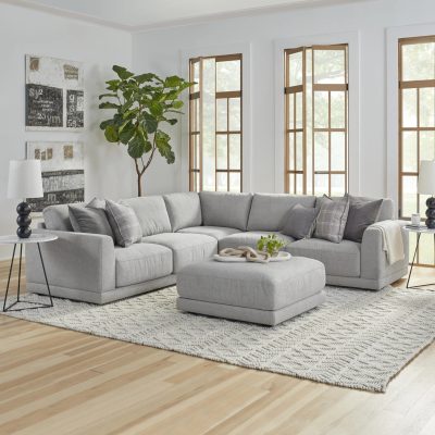 Flexsteel | Avery Fabric Sectional with Ottoman 1