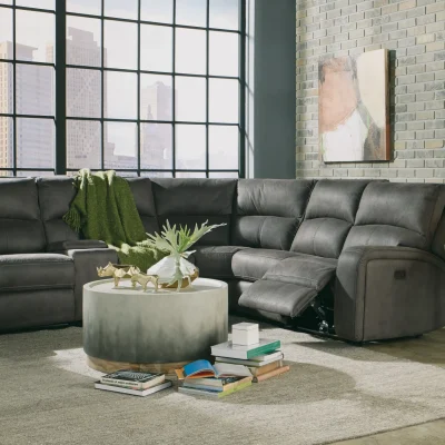 Flexsteel | Nirvana Fabric Power Reclining Sectional with Power Headrests 1