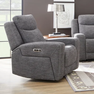 Flexsteel | Ridge Granite Fabric Power Recliner with Power Headrest