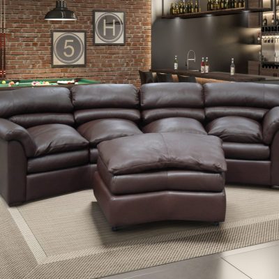 Omnia Leather | Canyon Conversation Sectional