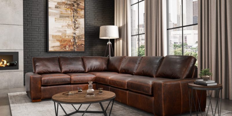 Omnia Leather Sectionals