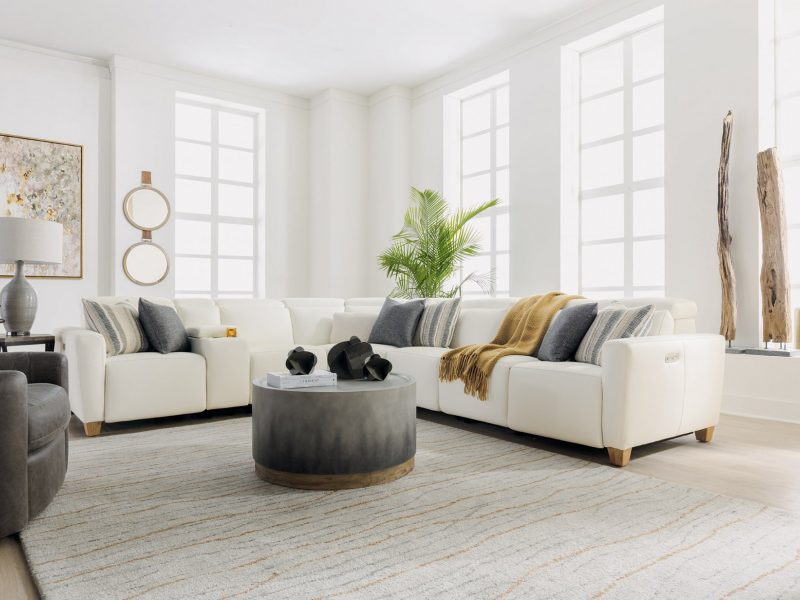 flexsteel astra leather sofa sectional with power headrests flexsteel astra leather sofa sectional with power headrests